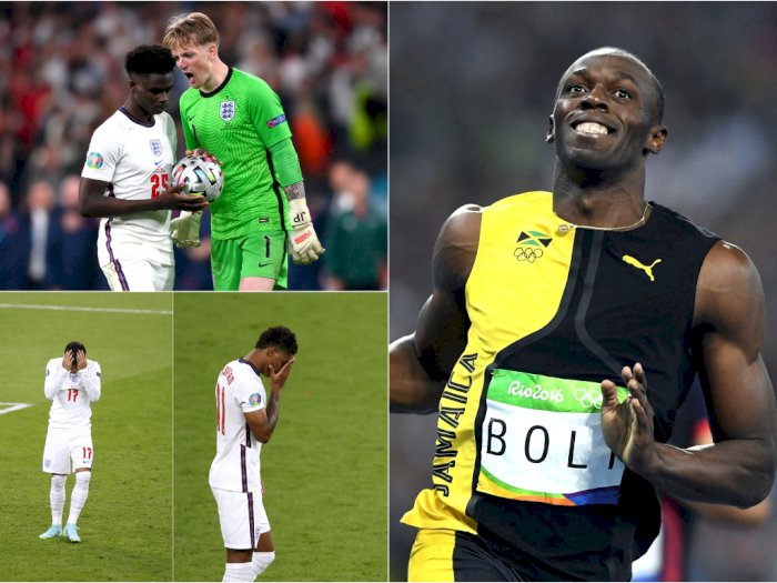 Usain Bolt Kutuk Serangan Rasisme ke Trio Penendang Penalti Inggris yang Gagal