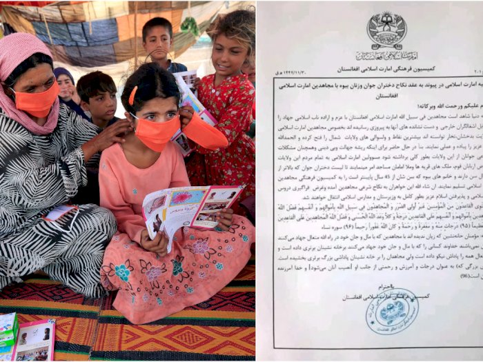 Taliban Diduga Meminta Warga Afghanistan Menikahi Anak Perempuan Mereka Sebagai Budak Seks