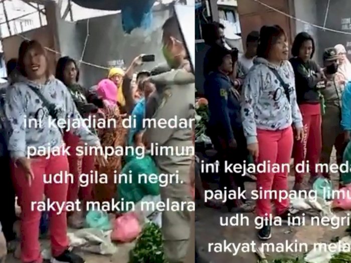 Viral Pedagang Pasar di Medan Mengeluh Disuruh Tutup oleh Petugas karena PPKM Darurat
