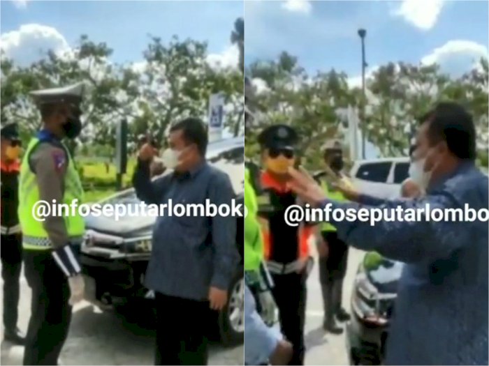 Anggota DPRD NTB Cekcok Mulut dengan Petugas di Penyekatan, Tak Terima Diminta Putar Balik