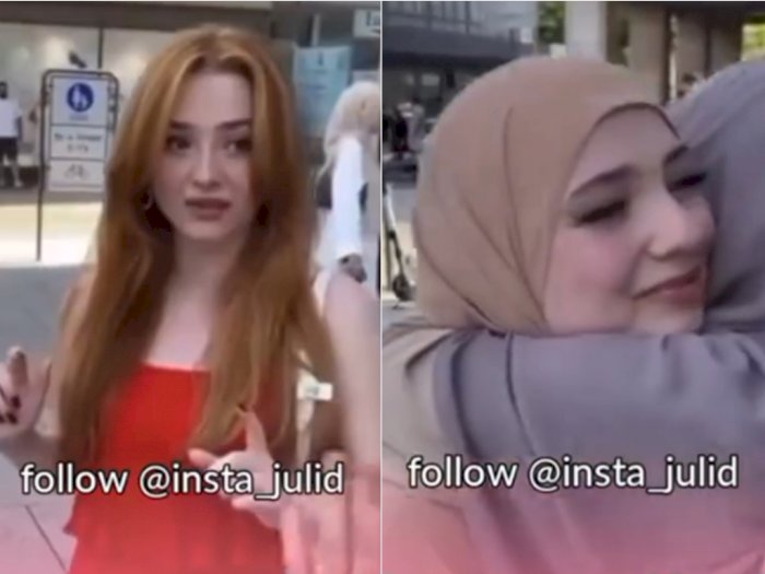 Wanita Non Muslim Ini Terharu saat Dipakaikan Hijab, Wajah Berubah Drastis: Makin Cantik