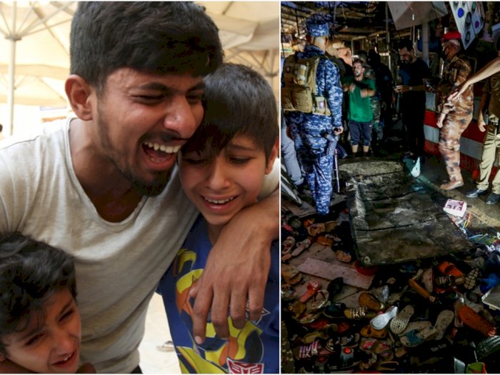 Memilukan Bom Bunuh Diri di Baghdad Jelang Idul Adha, 35 Tewas, Potongan Tubuh Berserakan