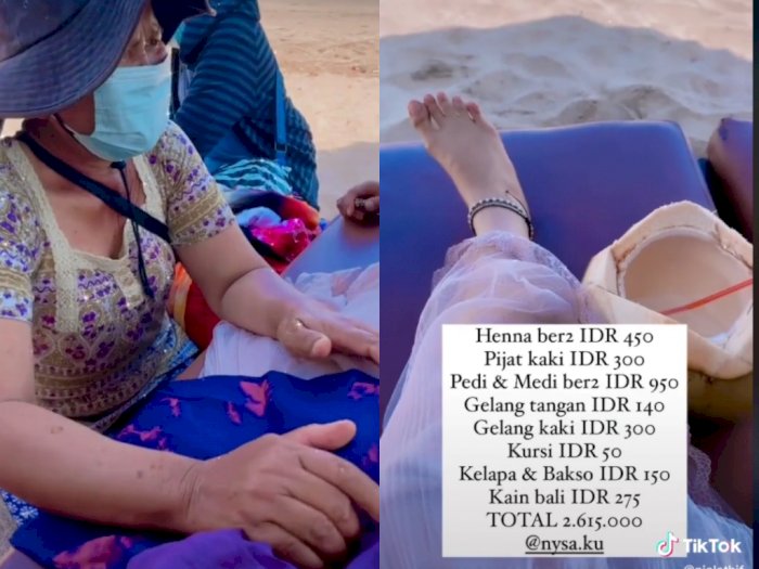 Santai di Pantai Bali, Dua Wanita Ini Kaget Harus Keluarkan Uang Rp2 Juta untuk Pijat 