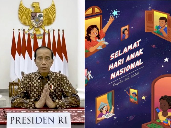 Hari Anak Nasional, Jokowi: Tetap Semangat Belajar dan Bermain di Rumah