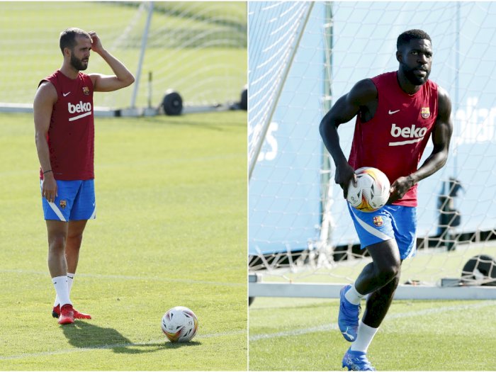 Petinggi Barcelona Persilakan Miralem Pjanic dan Samuel Umtiti Cari Klub Baru