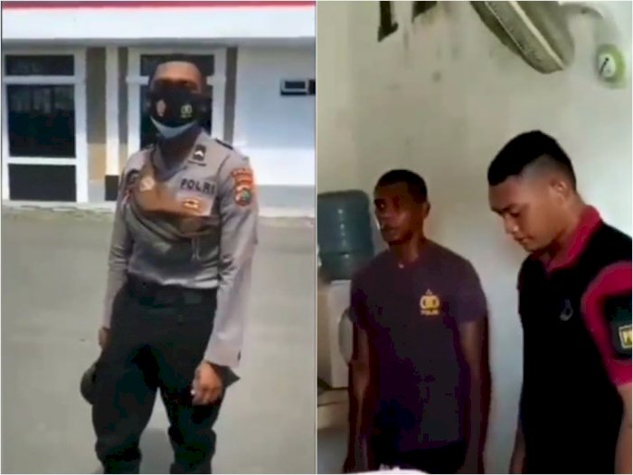 Hina Tukang Sapu Jalanan, Oknum Polisi Dihukum Siang Bolong: Mohon Maaf Sebesar-besarnya