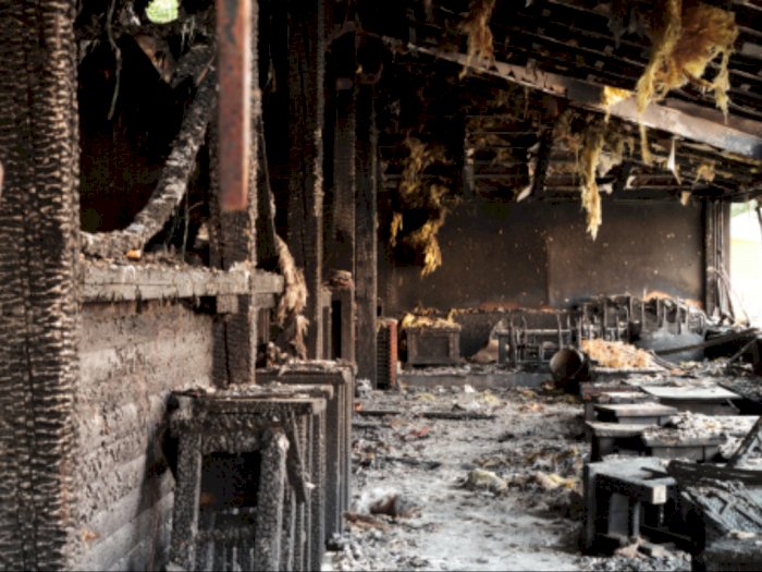 Sedih, 2 Ton Padi Beserta Rumah Milik Kakek di Asahan Ludes Terbakar