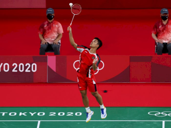 Mantap! Ginting Amankan Kemenangan Pertama di Penyisihan Grup J Olimpiade Tokyo