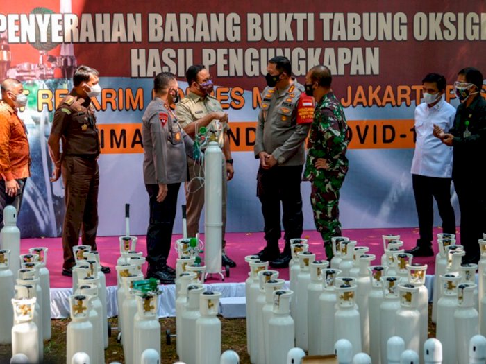 Pemprov DKI Jakarta Segera Salurkan Tabung Oksigen Sitaan ke Puskesmas