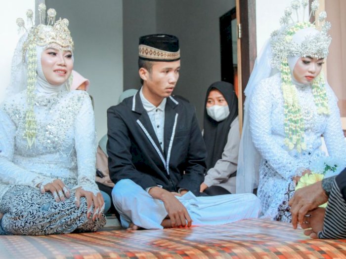 Viral Pria di Lombok Nikahi 2 Wanita Sekaligus, Dua-duanya Cantik dan Masih Muda
