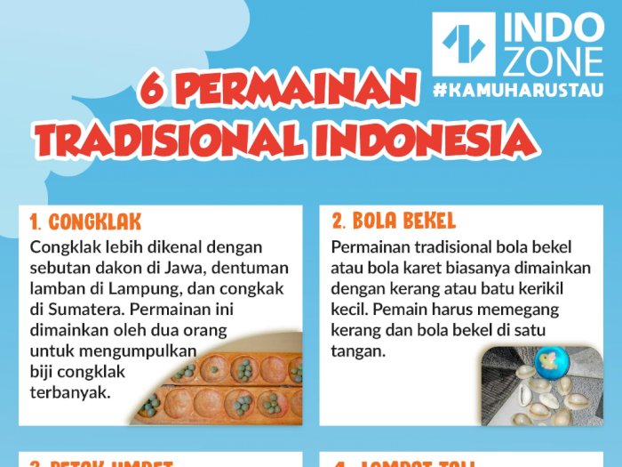 6 Permainan Tradisional Indonesia