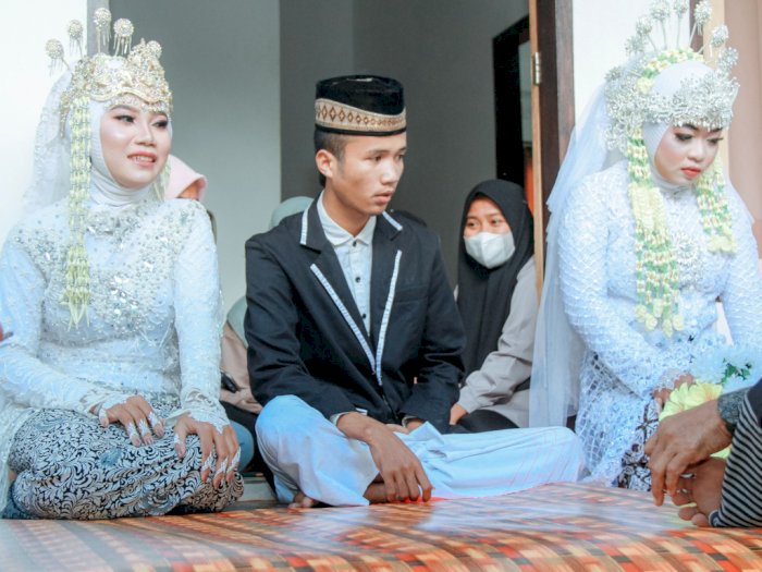 Potret Pria Lombok Nikahi 2 Wanita Sekaligus, Calon Istri Tak Tahu akan Dimadu