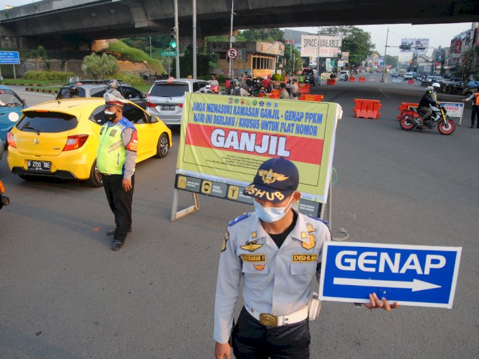 FOTO: Aturan Ganjil Genap di Kota Bogor Diperpanjang