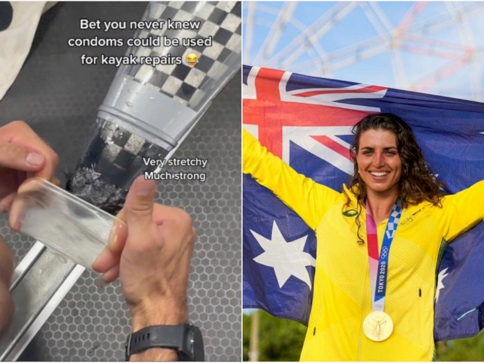 Manfaatkan Kondom, Atlet Australia Ini Menangkan Medali Emas di Olimpade Tokyo, Kok Bisa?