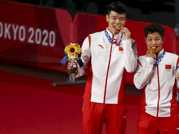 Tiongkok Raih Emas Bulutangkis Ganda Campuran Olimpiade Tokyo 2020