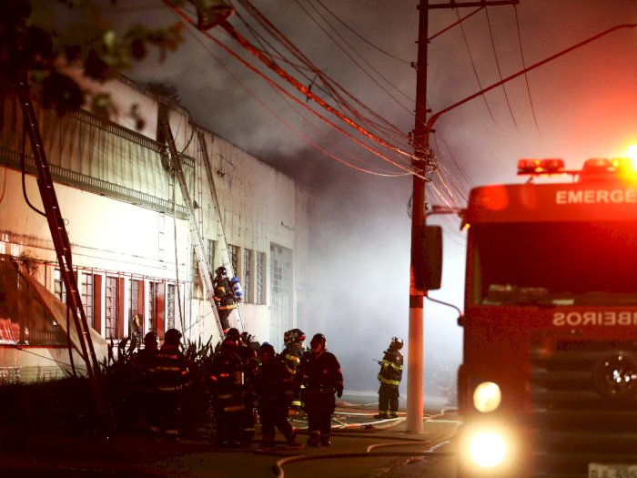 FOTO: Kebakaran Gudang Arsip Film di Sao Paulo, Brasil