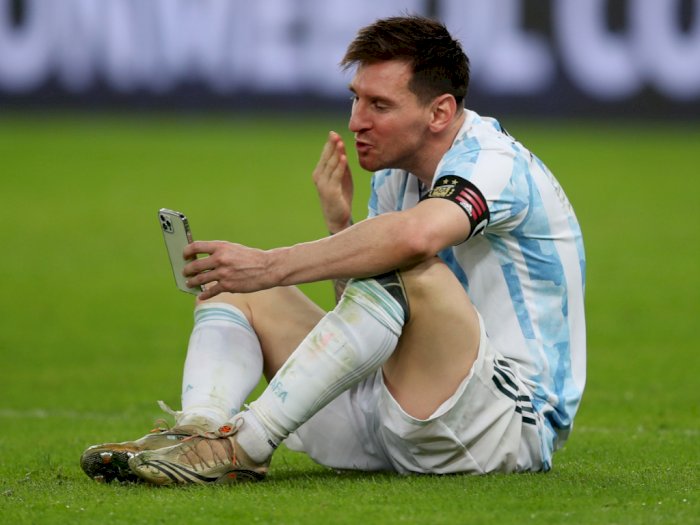 Berawal dari Video Call Istri Usai Juara Copa America, Lionel Messi  Diendorse WhatsApp  