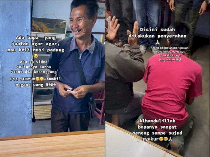 Viral Bapak Penjual Agar-agar yang Beli Nasi Bungkus Rp5 Ribu, Dapat Donasi Ratusan Juta