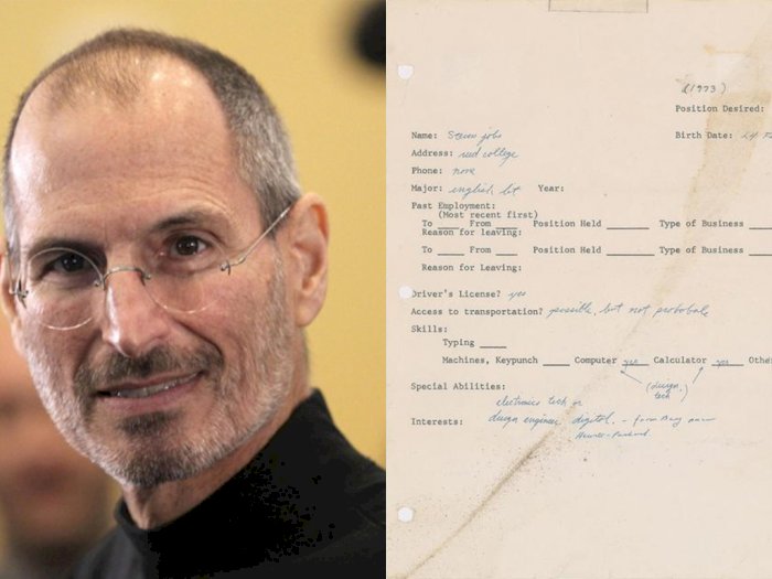 Surat Lamaran Kerja Steve Jobs Dilelang, Laku Rp4,9 Miliar