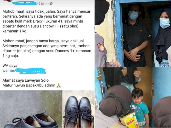 Kisah Mengharukan Ayah yang Tawarkan Barter Sepatu dengan Susu Satu Kotak