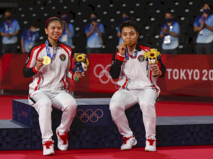 'Oasis' Ikut Meriahkan Perayaan Medali Emas Greysia/Apriyani di Olimpiade Tokyo 2020