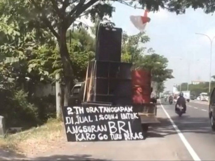 Menyedihkan, Pria Ini Jual Sound System di Pinggir Jalan, Tak Ada Penyewa Sejak Pandemi