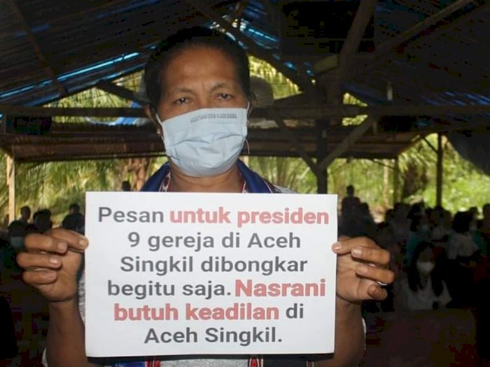 Miris, 9 Gereja di Aceh Dibongkar, Umat Kristen Terpaksa Ibadah di Gubuk Selama 6 Tahun