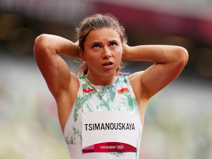 Melawan Pelatih, Spinter Belarusia Cantik Dipaksa Tinggalkan Olimpiade Tokyo