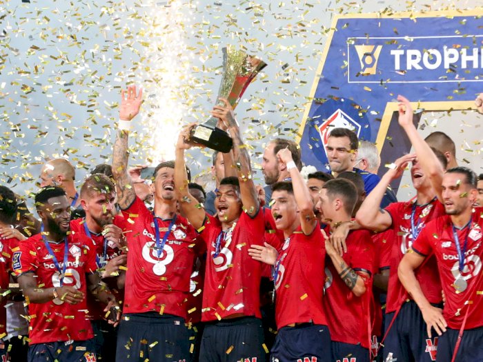 FOTO: Lille Juarai Piala Super Prancis Usai Tekuk PSG 1-0