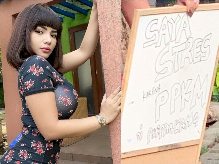 Dinar Candy Nekat Turun ke Jalan Pakai Bikini, Tepati Janji karena PPKM Diperpanjang