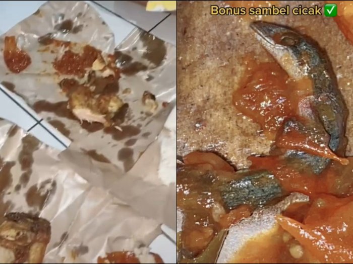 Cewek Ini Temukan Cicak di Sambal Pecel Ayamnya, Auto Hilang Nafsu Makan!