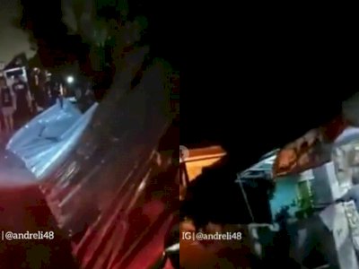 Puting Beliung Hantam Wilayah Panjang Bandar Lampung, Terbangkan Lima Atap Rumah Warga