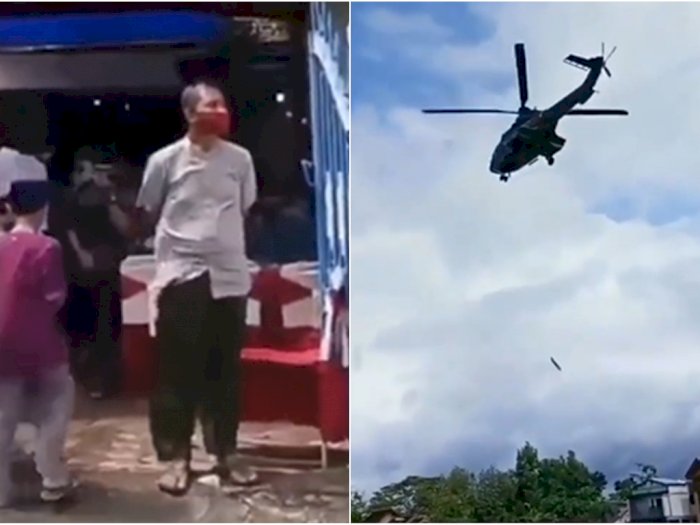 CEK FAKTA: Viral Pria Datang ke Pernikahan Mantan Naik Helikopter di Trenggalek