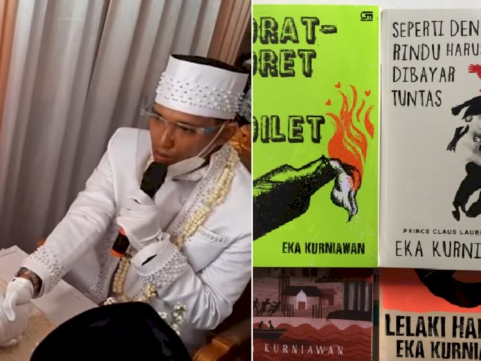Unik, Pria Ini Beri Mas Kawin Seperangkat Novel Sastra Karya Eka Kurniawan