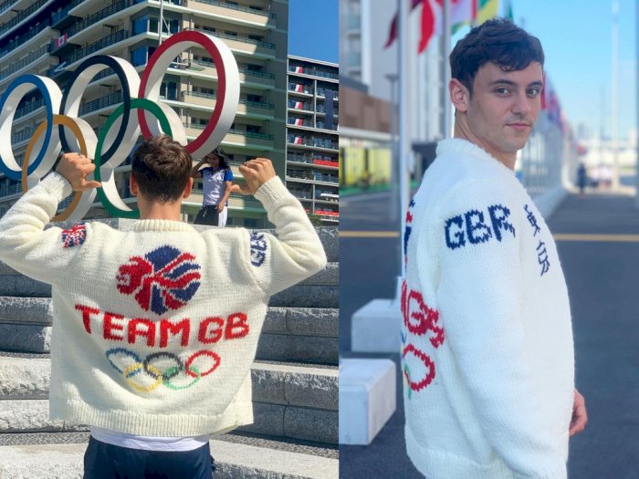 Atlet Gay Inggris Tom Daley Pamer Karya Merajut Terbarunya: Cardigan Olimpiade Saya!
