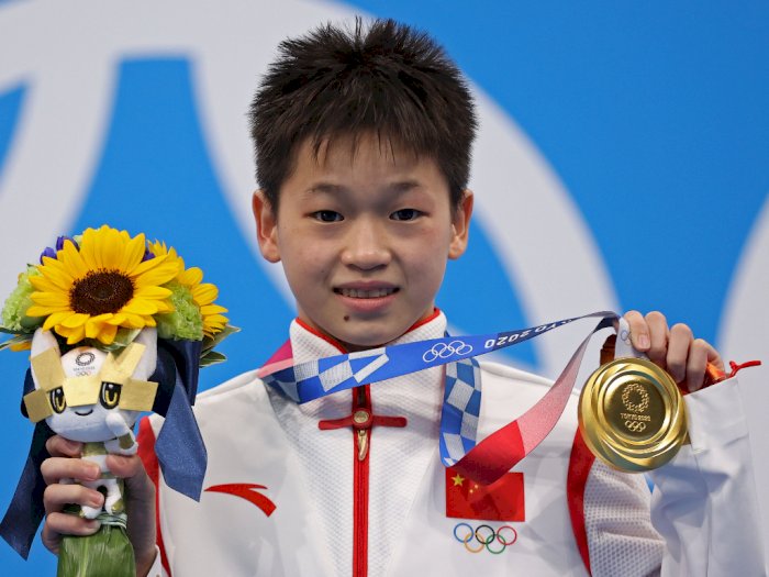 Keren! Masih 14 Tahun, Atlet China Termuda Ini Sumbangkan Medali Emas