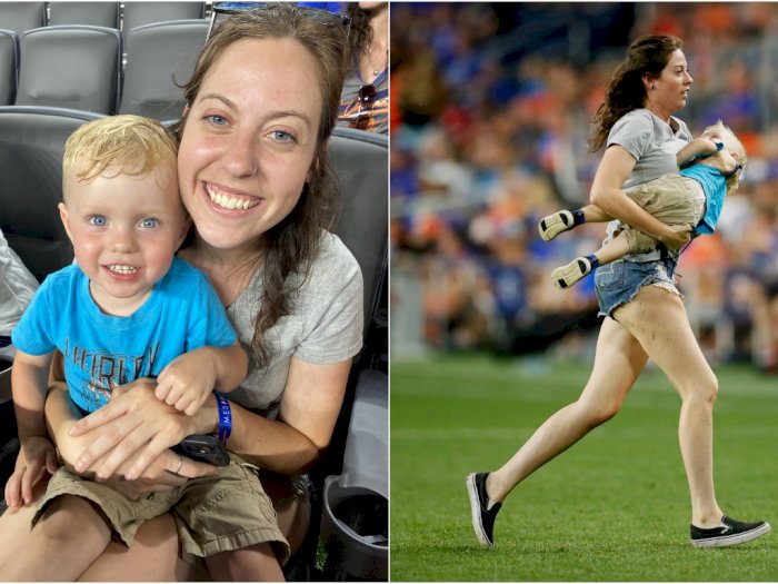 Detik-detik Bocah 2 Tahun Lari ke Lapangan di Laga MLS, Ibunya Panik Kejar Si Anak