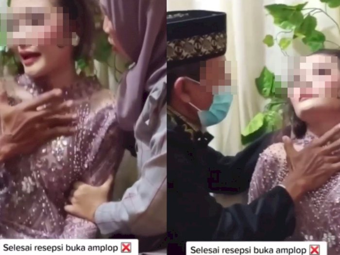 Pria Tua Tolong Pengantin Wanita yang Kesurupan, Netizen Salfok Tangan di Dada Naik Turun