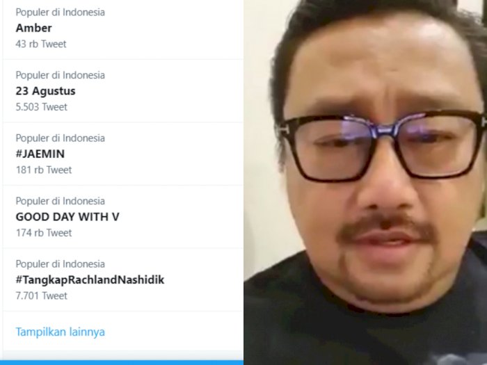 Dinilai Hina Jokowi & Indonesia Raya, Tagar #TangkapRachlandNashidik Trending di Twitter