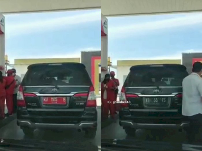 Viral, Plat Mobil Berubah dari Warna Merah ke Hitam di SPBU, Netizen Heboh: Kok Bisa?