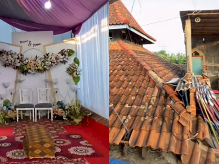 Viral Resepsi Pernikahan Digelar di Atas Atap Rumah Akibat PPKM, Begini Penampakannya