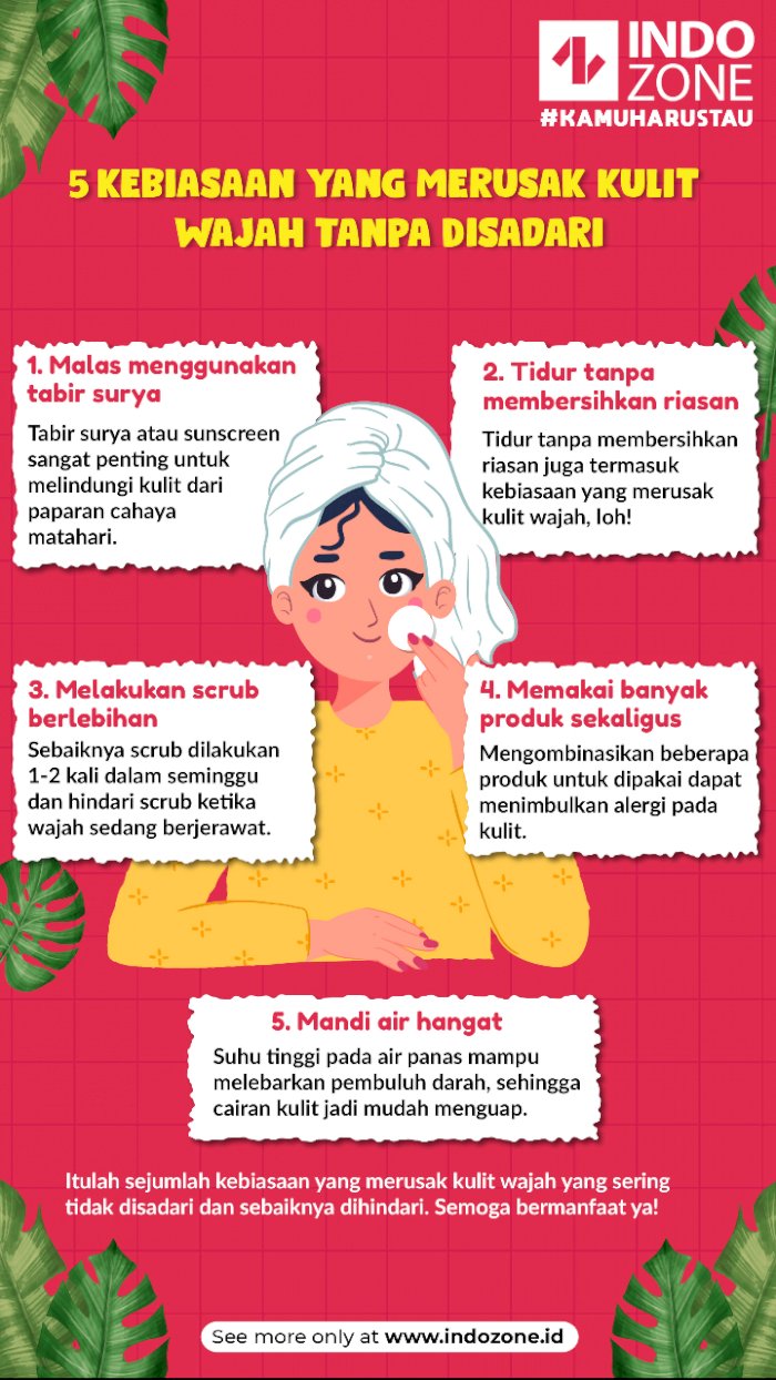 5 Kesalahan Fatal yang Merusak Kehalusan Wajahmu!