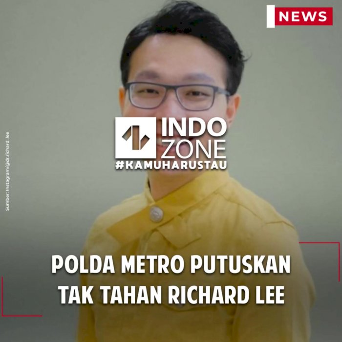 Polda Metro Putuskan Tak Tahan Richard Lee