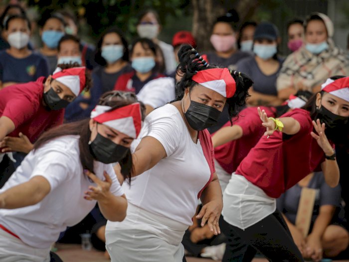 FOTO: Lomba Tari di Lapas Perempuan Tangerang