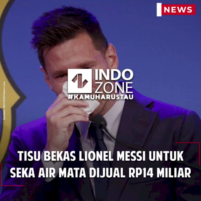 Tisu Bekas Lionel Messi untuk Seka Air Mata Dijual Rp14 Miliar