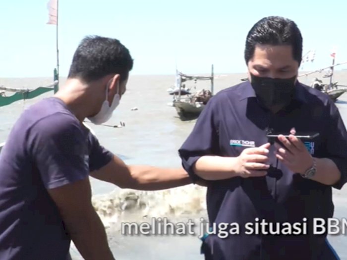 Momen Erick Thohir Telepon Dirut Pertamina Minta Akses Solar untuk Nelayan: Kasihanlah Ya!