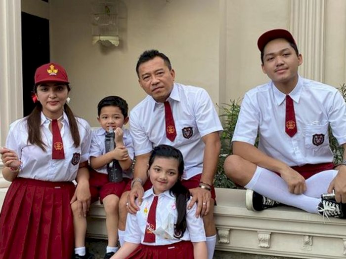 Ashanty Disangka Anaknya Anang Usai Rayakan Kemerdekaaan Bertema Seragam Anak SD!