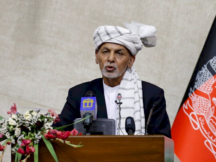 Presiden Afghanistan Ashraf Ghani Membantah Dirinya Melarikan Diri
