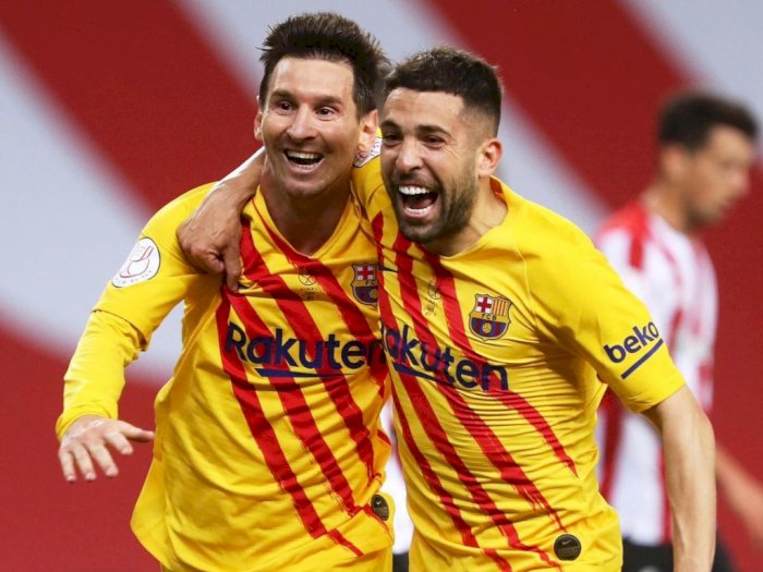 Jordi Alba Bantah Tudingan Dirinya Berperan Dalam Kepergian Messi dari Barcelona, Ada Apa?