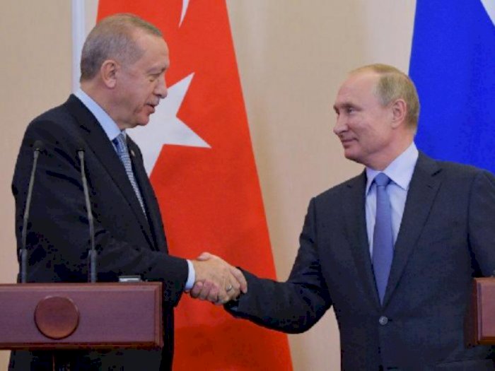 Kompak! Erdogan dan Putin Sepakat Perkuat Koordinasi Masalah Afghanistan